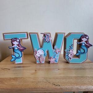 3D letter name/number set